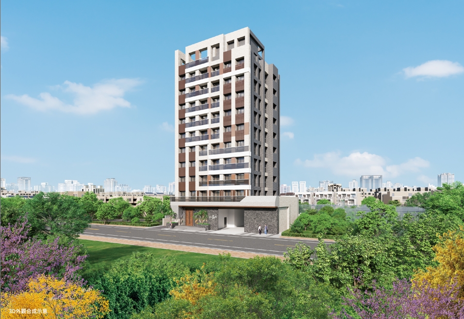 「宏廈青川」台中東區公園首席，攜手35年甲級營造，打造2房2衛新作